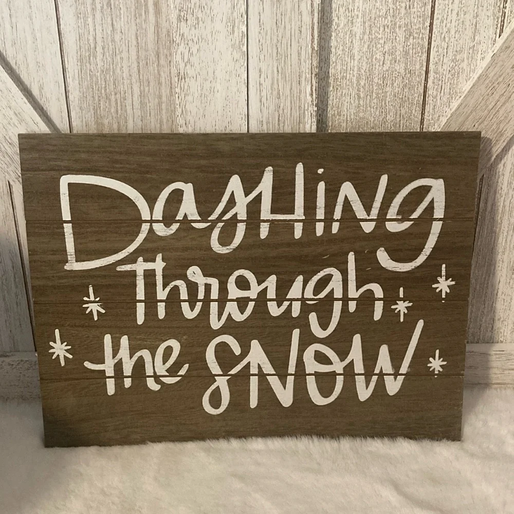 Target BP 2019 Christmas Dashing Through the Snow Hanging Sign